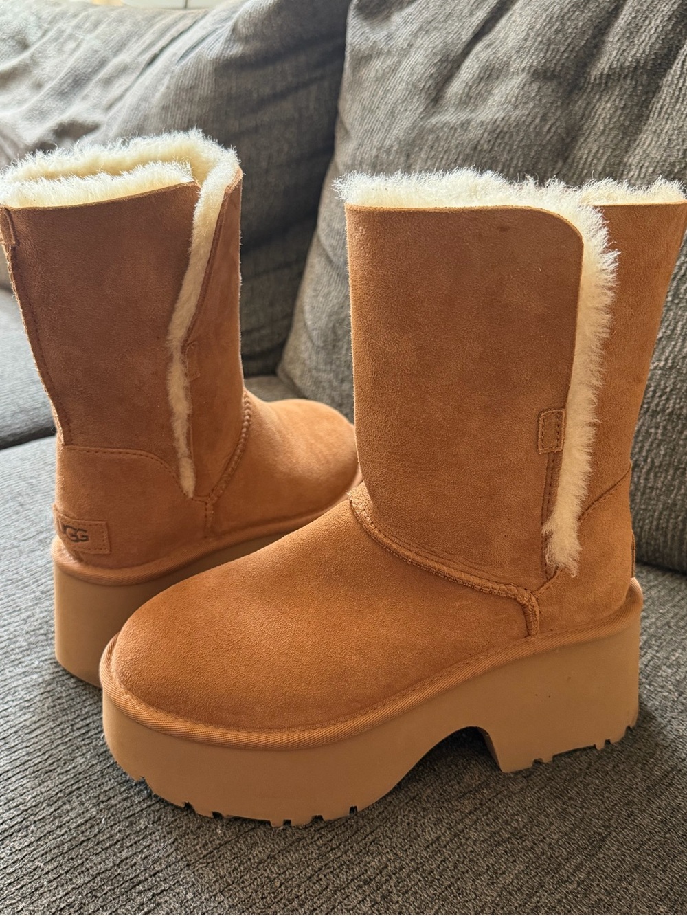 UGG Tan Platform Boots